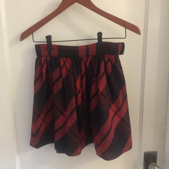 Joie Red Plaid Mini Skirt - Picture 2 of 4